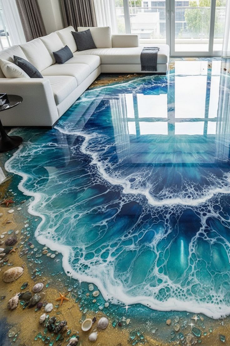 3D Epoxy Flooring installation project by Shyam Epoxy
