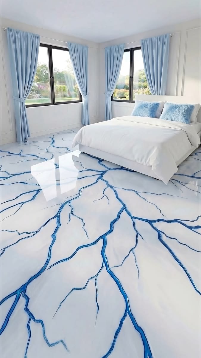 Italian Marble Epoxy Flooring installation project by Shyam Epoxy